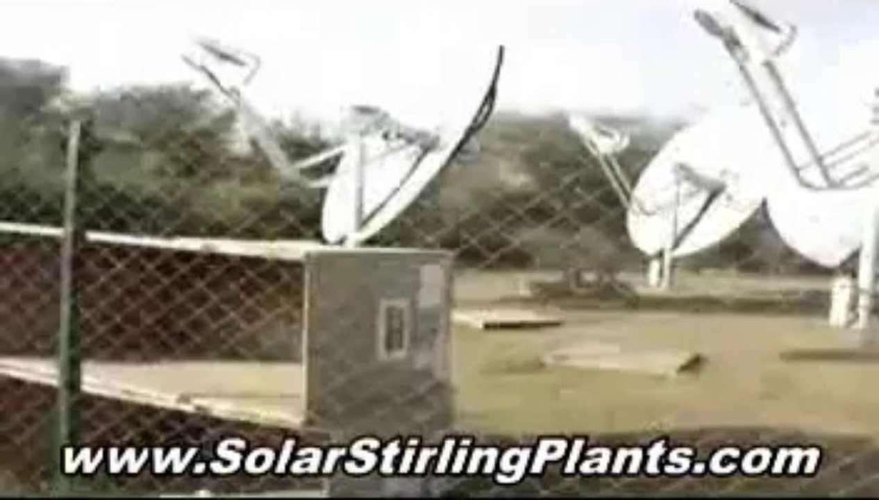 Solar Stirling Plant - Solar Stirling Electricity Generator - Get Free Energy - No Electric Bill