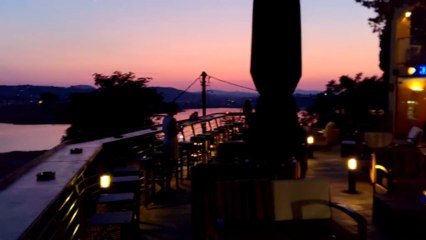 Plain landing at Kanoni airport