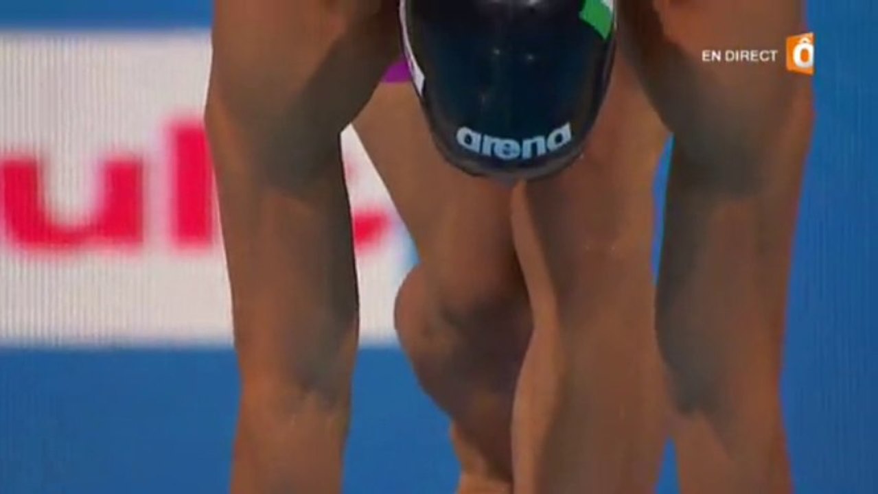 Série 100m brasse (H) - ChM2013 natation (Perez Dortona)