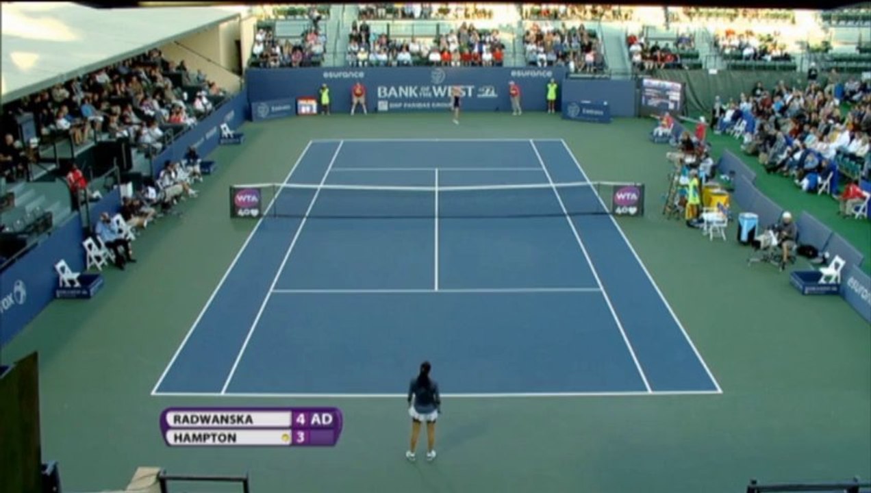 Stanford: Finaleinzug! Radwanska zerlegt Hampton