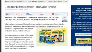 Hair Again Review - Total Hair Regrowth Reviews - John Kelly