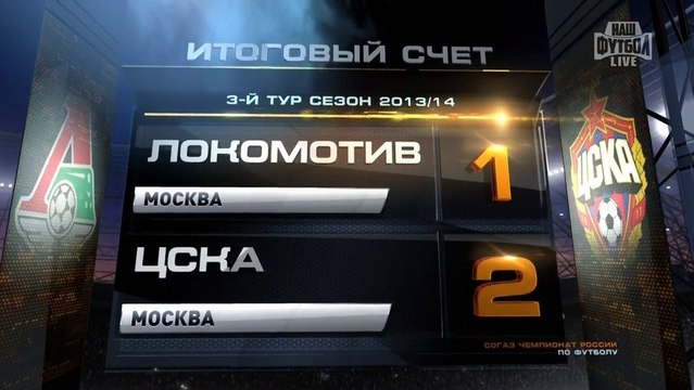 HD 720 ОБЗОР Локо-ЦСКА 3 тур ЧР 2013