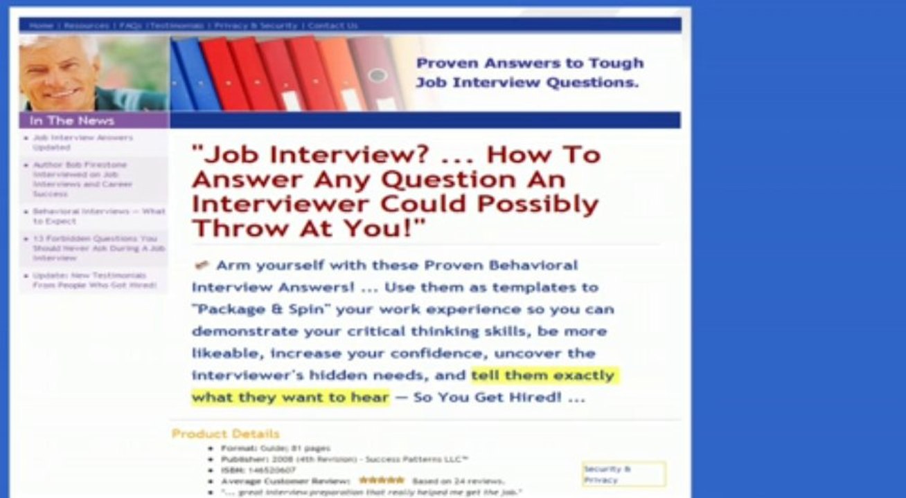 job interview answers