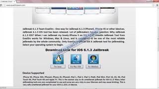 Download Free Evasion Full Untehered iOS 6.1.3 Jailbreak Tool by Evad3rsteam For iPhone 5, iphone 4,  iPhone 3GS, iPad3