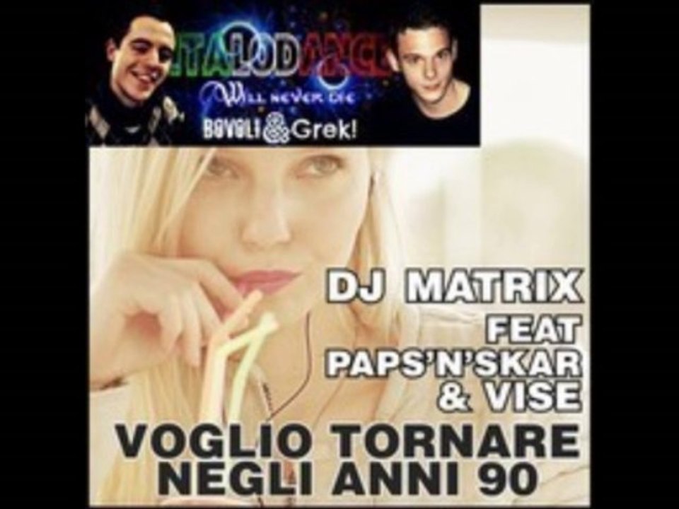 Dj Matrix Feat. Paps'N'Skar & Vise - Voglio Tornare Negli Anni 90 (Bovoli & Grek! Power Remix)