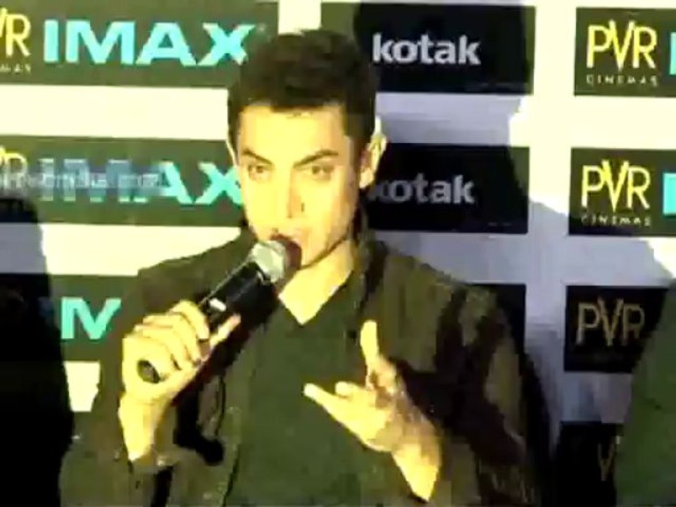Aamir Khan At PVR Imax Screen Launch