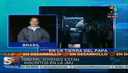 Sexto día de visita del Papa Francisco en Brasil