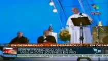 Papa Francisco pidió a los jóvenes a que formen parte de la historia