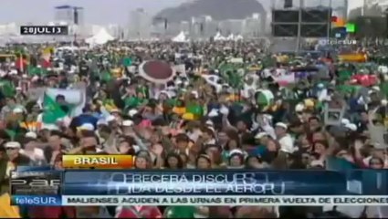 Cierra Papa Francisco en Brasil la Jornada Mundial de la Juventud