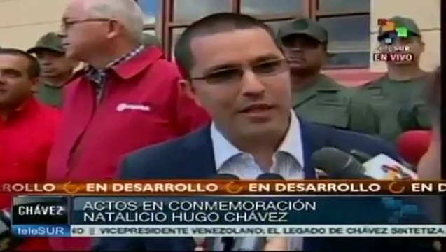 Somos herederos de la revolución de Hugo Chávez: Jorge Arreaza