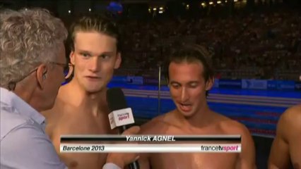 Le relais français fait un "hold-up" aux Mondiaux de natation