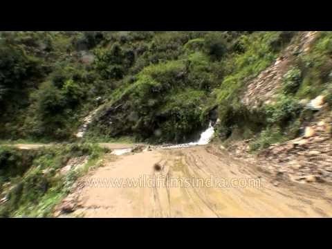 Totally damaged roads of Guptkashi