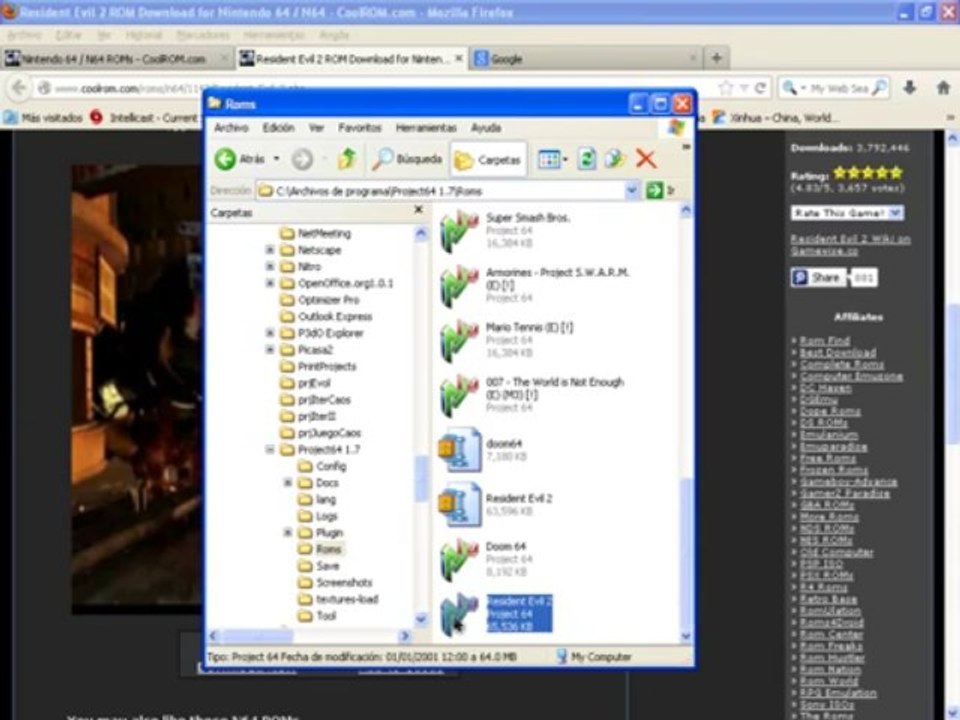 Como descargar roms de Nintendo 64 -