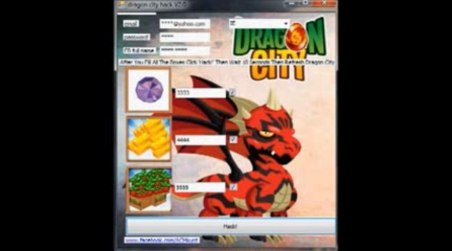 Generador de Dragon City Nuevo Hack * Cheat FREE Download August - September 2013 Update