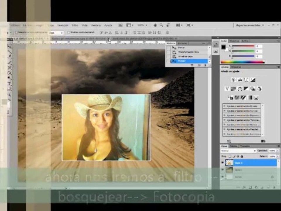 Tutorial Photoshop CS - Como realizar un retrato en la arena