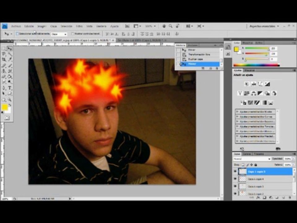 Tutorial Photoshop CS Como realizar un cabello de Fuego
