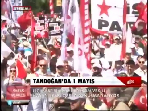 Hasan Basri Özbey, Tandoğan'daki 1 Mayıs kutlamalarında konuştu