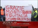 TIR IN FILA SULLA CASILINA, DISAGI ALLA CIRCOLAZIONE SAN VITTORE DEL LAZIO