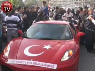 Tokat ta Ferrari ye yoğun ilgi
