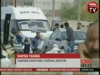 Van da yağma başladı