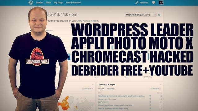 freshnews #485 Wordpress leader. Appli photo Moto X. Chromecast hacké (29/07/13)