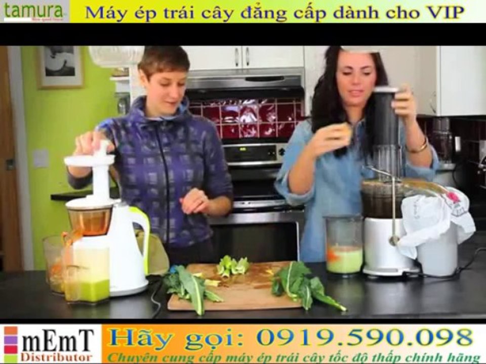 Máy ép hoa quả cao cấp ][ Juicers - vs][ Breville Centrifugal Juicer - Juicing demo]