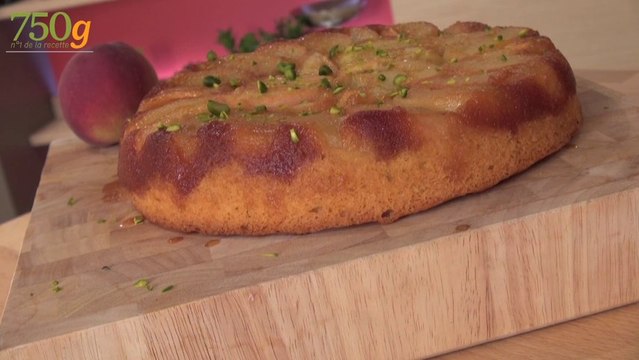 Recette de Gâteau renversé aux pêches - 750 Grammes