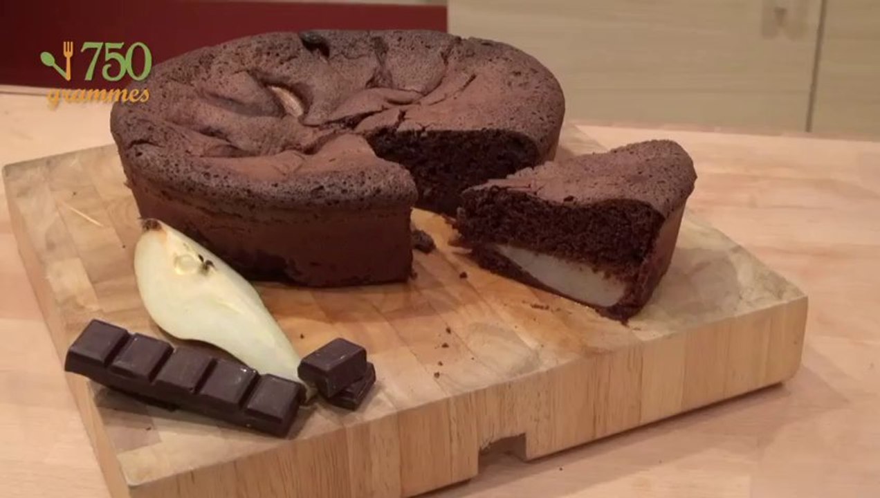 Recette de Gâteau aux poires et au chocolat - 750 Grammes