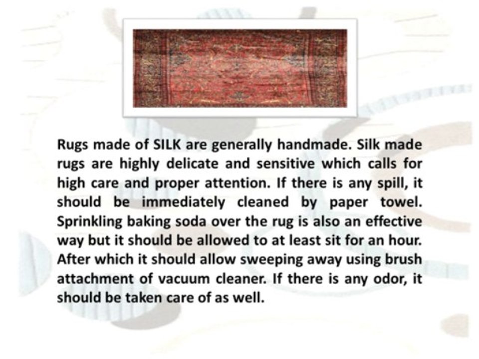 Different Techniques for Different Rug Material