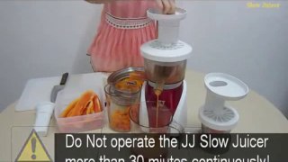 Máy ép trái cây cao cấp ][ Making Pumpkin Papaya Juice with JJ Slow Juicer]
