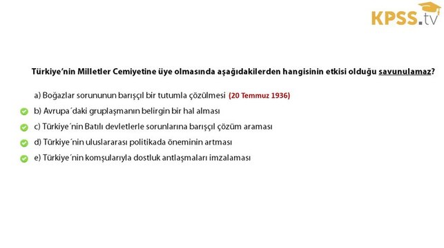 KpssTv | 2011 Kpss Lisans - Genel Kültür 30. Soru