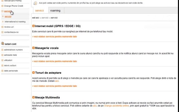 contul tau Orange: cum activezi si dezactivezi servicii in contul tau PrePay