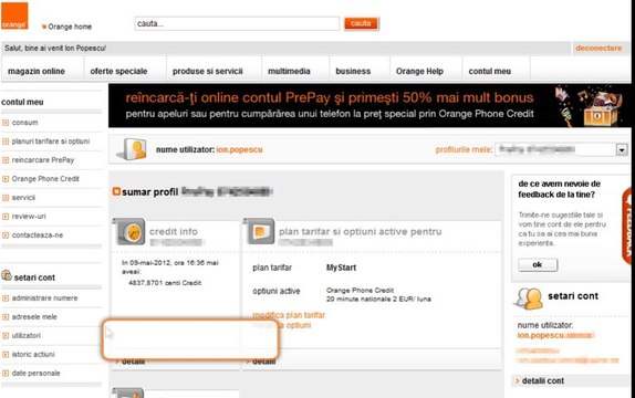 contul tau Orange: cum vezi istoricul actiunilor din contul tau PrePay