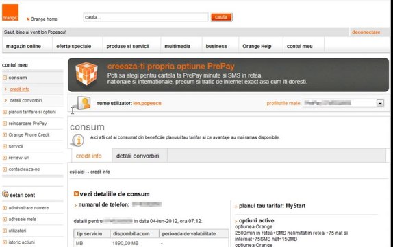 contul tau Orange: vezi detaliile convorbirilor pentru numarul tau PrePay