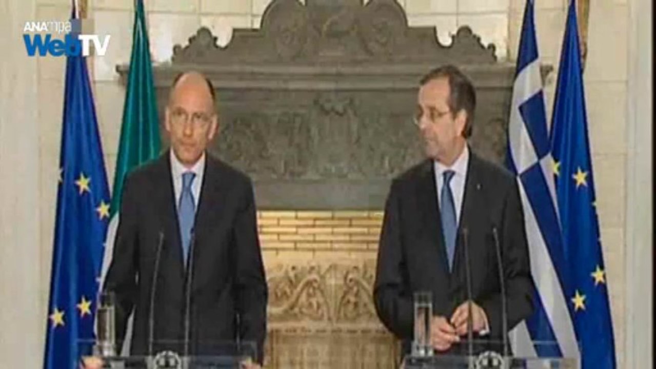 Δηλώσεις Σαμαρά- Λέττα, μετά τη συνάντηση στο Μαξίμου.