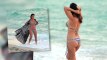 Kourtney Kardashian Shows Off Her Curves in a String Bikini