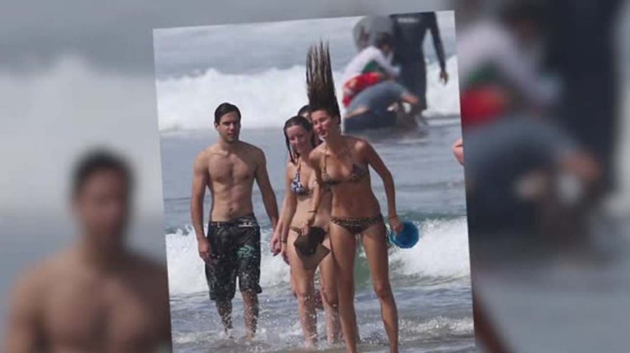 Gisele Has a Hair-Raising Moment in a Leopard Print Bikini