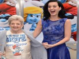 Katy Perry takes her grandma Ann Hudson to the smurfs 2 premiere in Los Angeles!