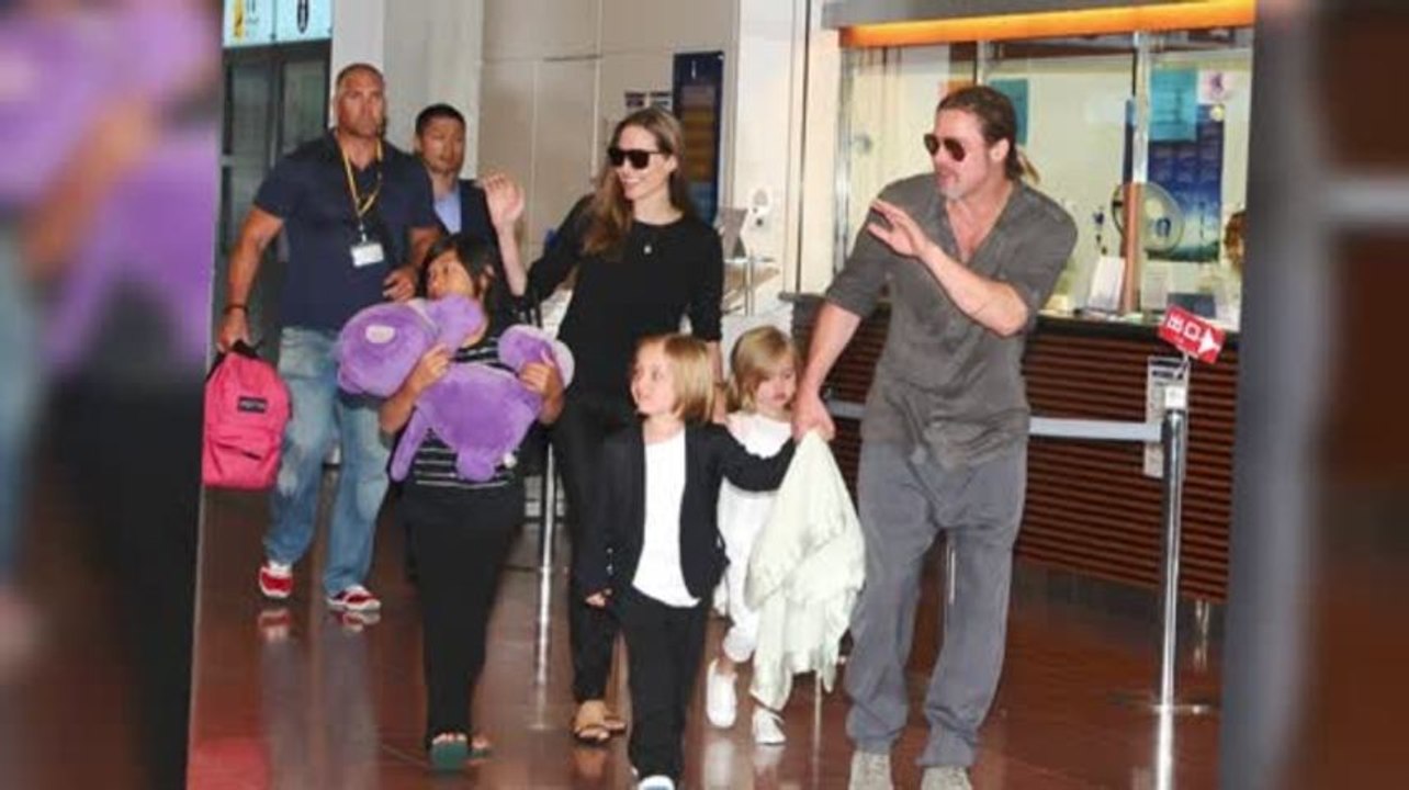 Jolie-Pitt Familie in Japan