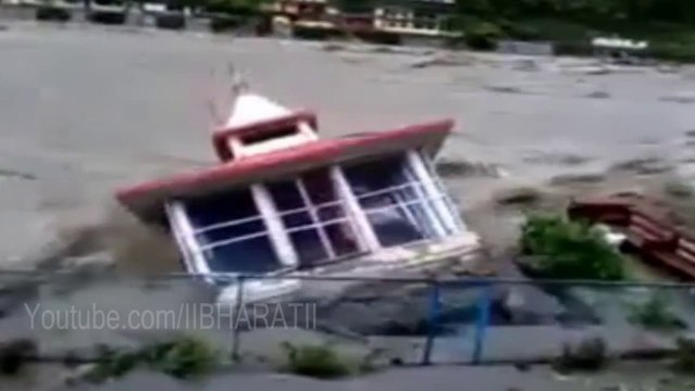 Live Video Uttarakhand Flood - Temple Demolished Live in Ghansali Uttarakhand Flood 2013