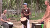 African Djembe rhythms- Zaouli Kuku break (aka Zaouli #2), Kuku djembe solo & Zaouli  slow motion