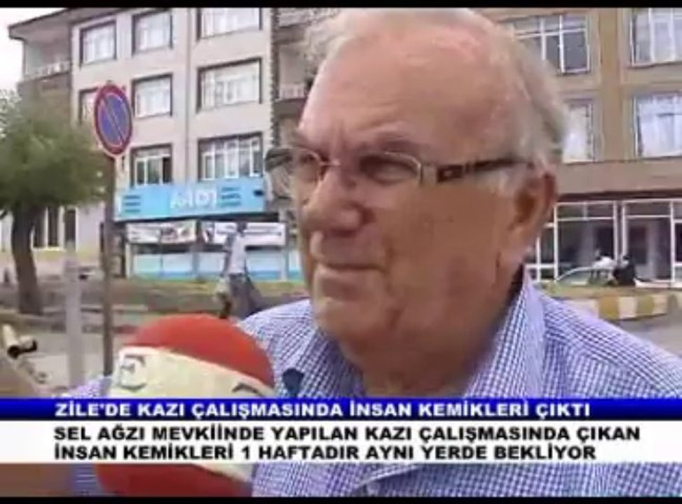 ZİLE NİN ORTA GÖBEĞİNDE İNSAN KAFA TASI VE KEMKLERİ ÇIKTI