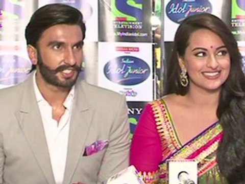 Ranveer Singh & Sonakshi Sinha at Indian Idol Junior for ‘Lootera’