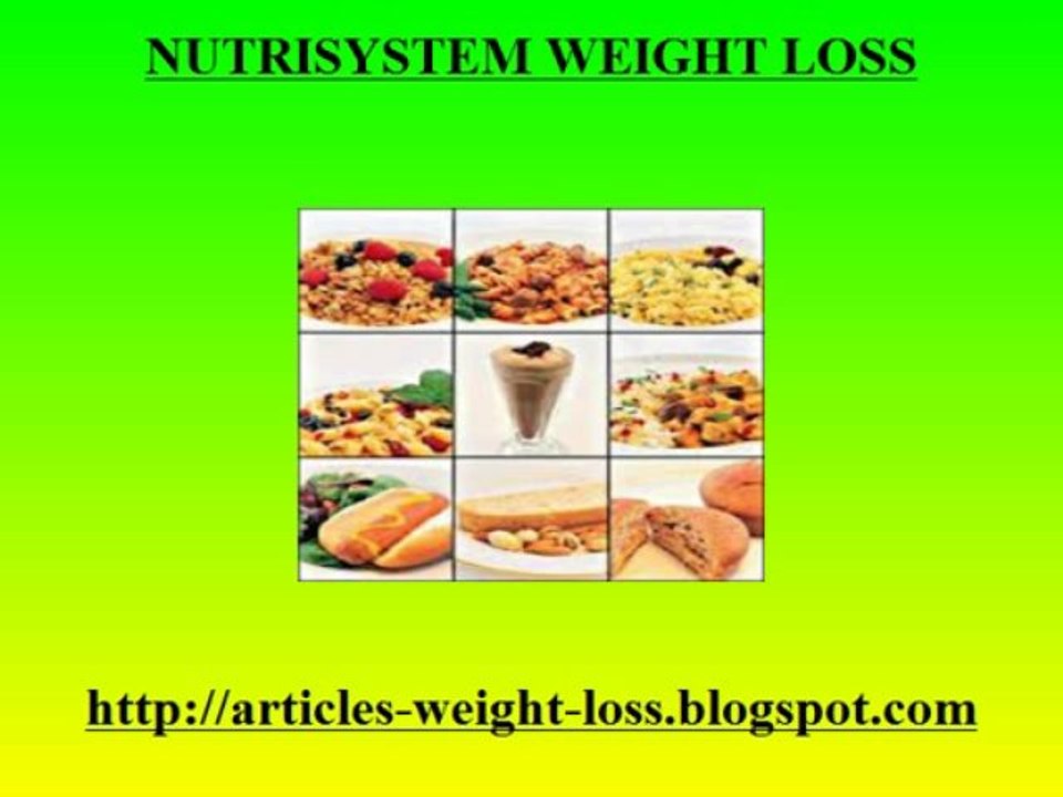 Nutrisystem Weight Loss