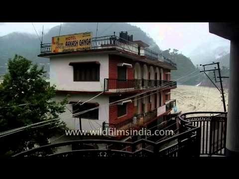 Watch shocking footage as floods wash away 3-storey Hotel Aakash Ganga in Uttarkashi