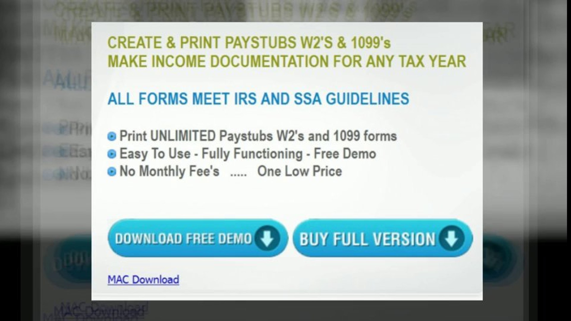 Create Unlimited Online Pay Stub W2 Form And 1099 Form Maker Free Demo Instant Download Video Dailymotion