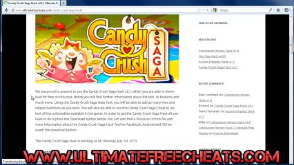 Candy Crush Saga Lolipop Hammers Hack Free - Tutorial