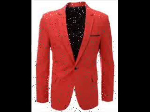 FLATSEVEN Mens Slim Fit Stylish Peaked Lapel Blazer Jacket W