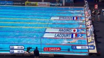 Demi-finale 100m dos (H) - ChM 2013 natation (Stravius et Lacourt)