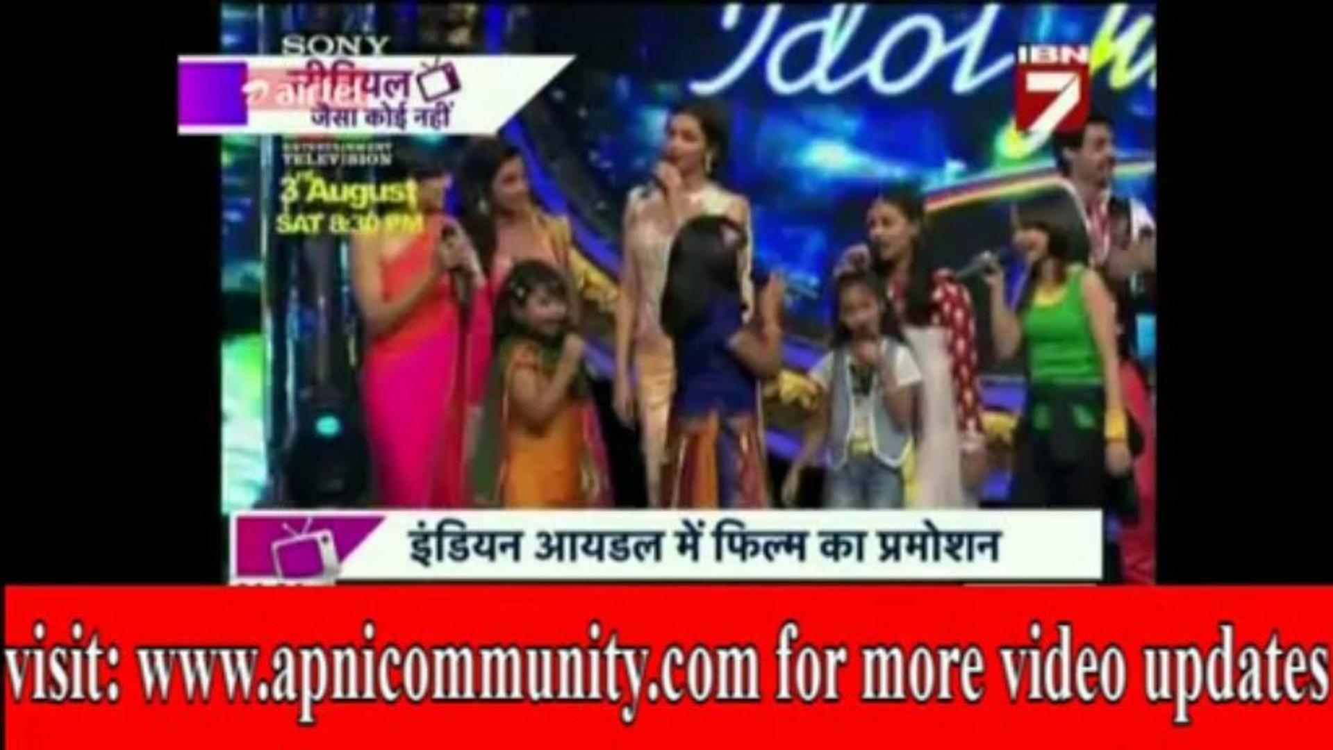 India Idol Junior30 July2013 India Idol Junior Mein Sharuk Khan & Deepika